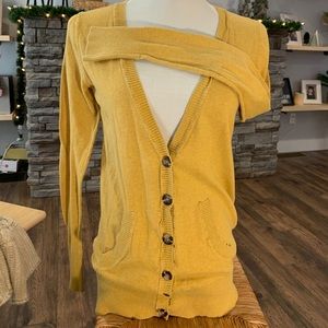 Mossimo Mustard Cardigan